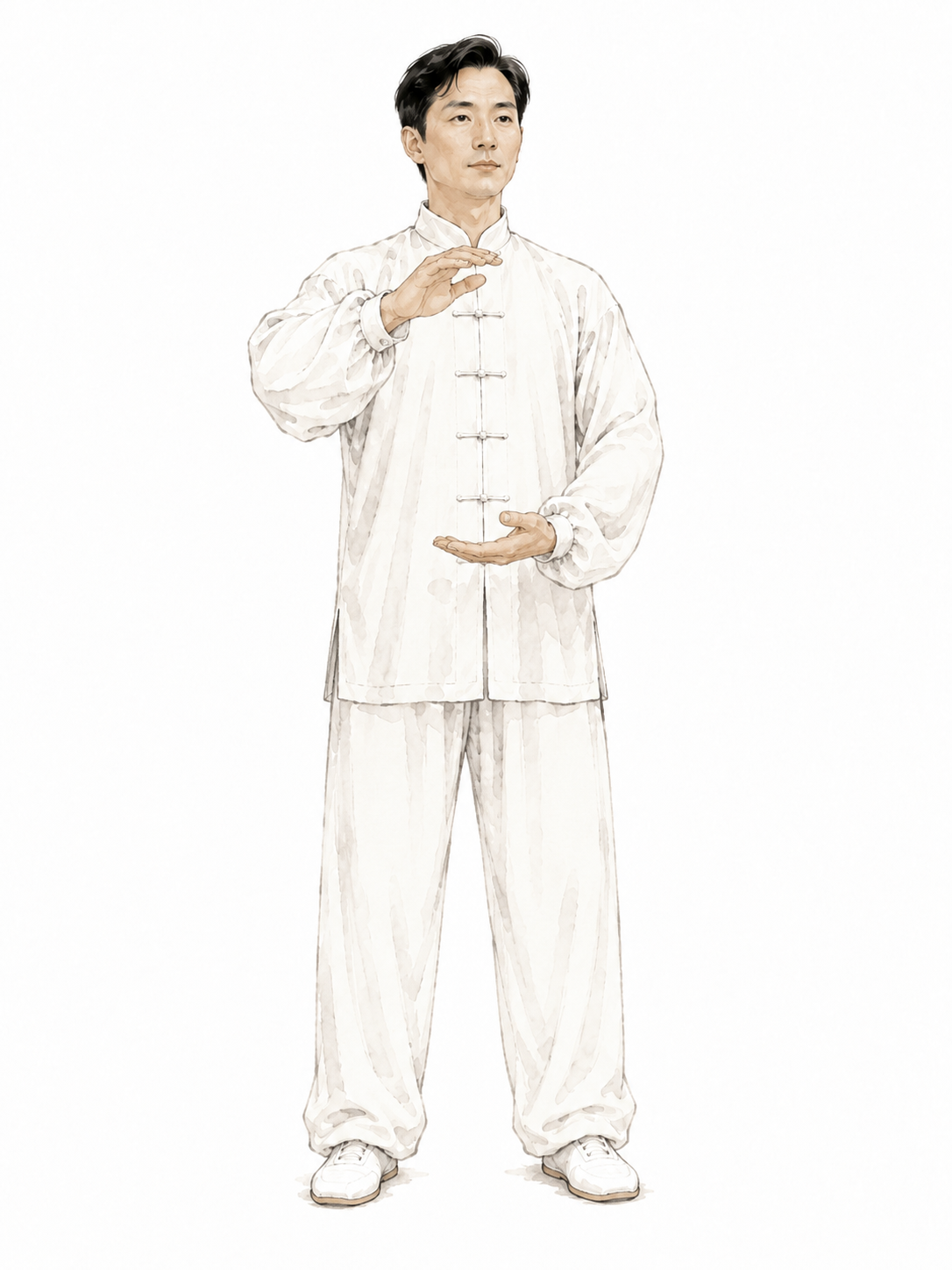 Cloud Hands posture illustration
